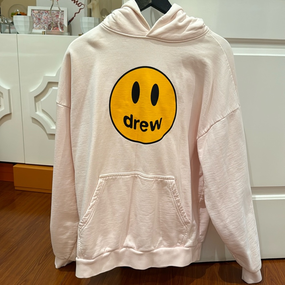Authentic Baby Pink Drew House Sweatshirt Hoodie in XS